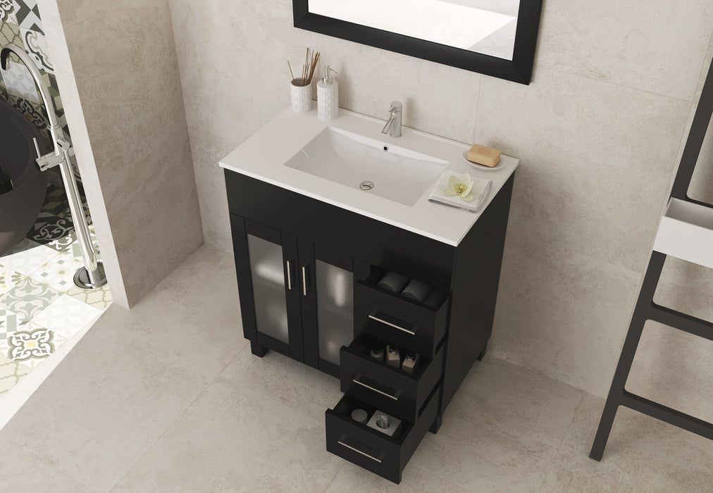Nova 32 - Cabinet with Ceramic Basin Countertop