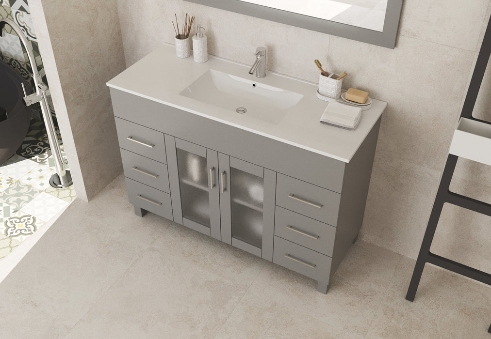 Nova 48 - Cabinet with Ceramic Basin Countertop