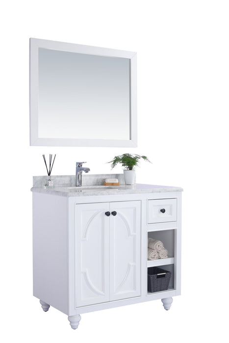 Odyssey - 36 - Cabinet with White Carrera Countertop