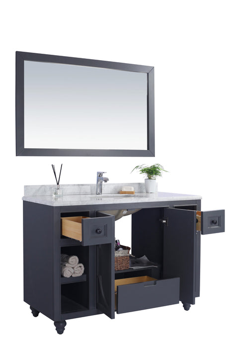 Odyssey - 48 - Cabinet with Matte Black VIVA Stone Solid Surface Countertop