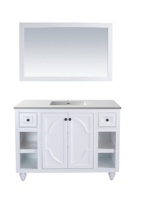 Odyssey - 48 - Cabinet with Matte White VIVA Stone Solid Surface Countertop