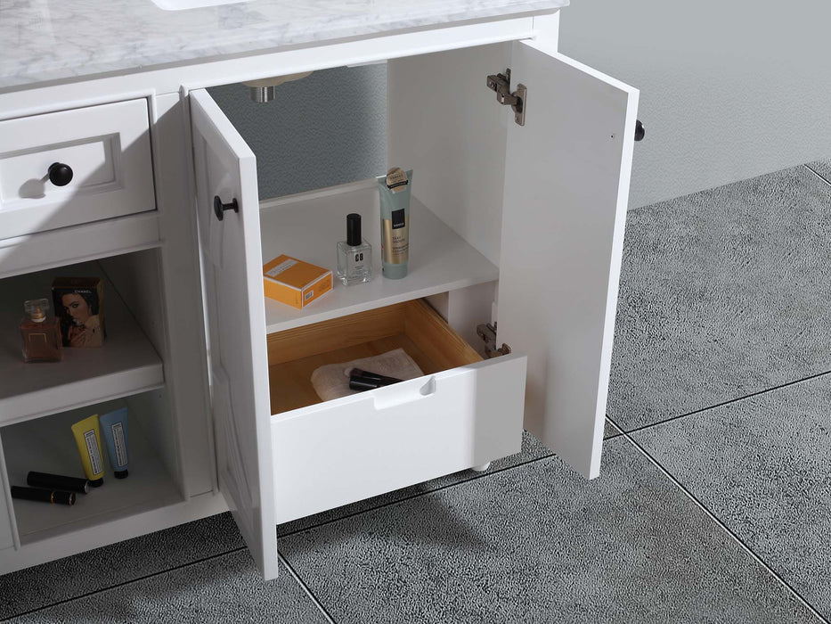 Odyssey - 60 - Cabinet with White Carrera Countertop