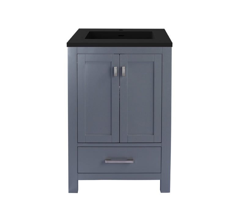 Wilson 24 - Grey Cabinet with VIVA Stone Solid Surface Countertop