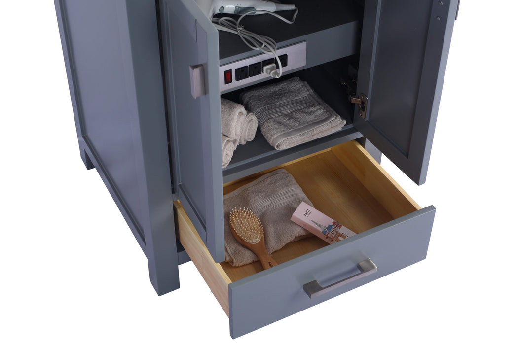 Wilson 24 - Grey Cabinet with Countertop