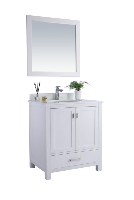Wilson 30 - White Cabinet with Countertop