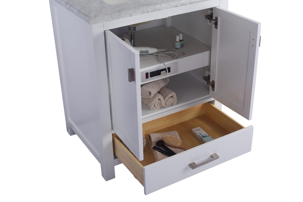Wilson 30 - White Cabinet with Countertop