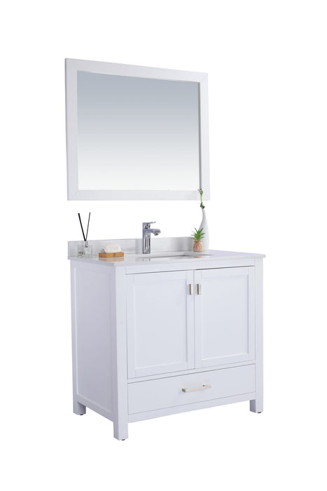 Wilson 36 - White Cabinet with  Countertop