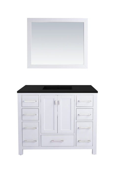 Wilson 42 - White Cabinet with VIVA Stone Solid Surface Countertop