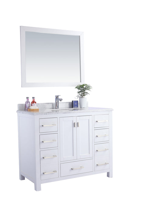 Wilson 42 - Cabinet with White Carrara Countertop