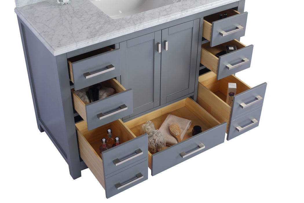 Wilson 48 - Grey Cabinet with VIVA Stone Solid Surface Countertop