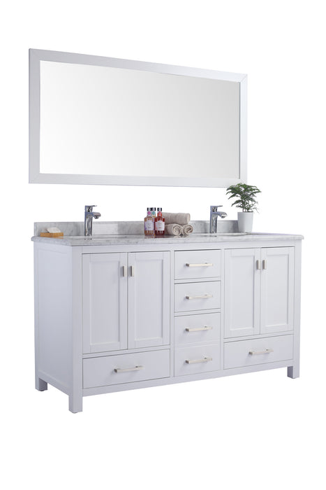 Wilson 60 -  White Cabinet with Countertop