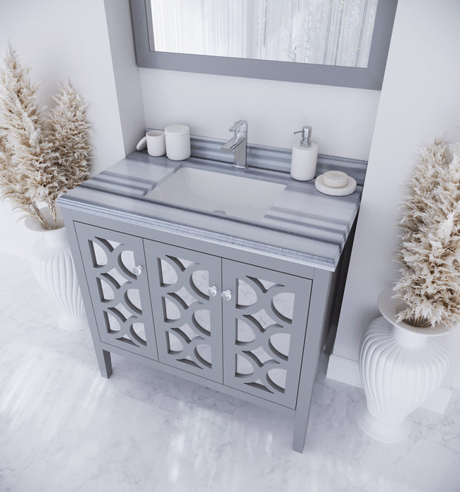 Mediterraneo - 36 - Cabinet with White Stripes Countertop