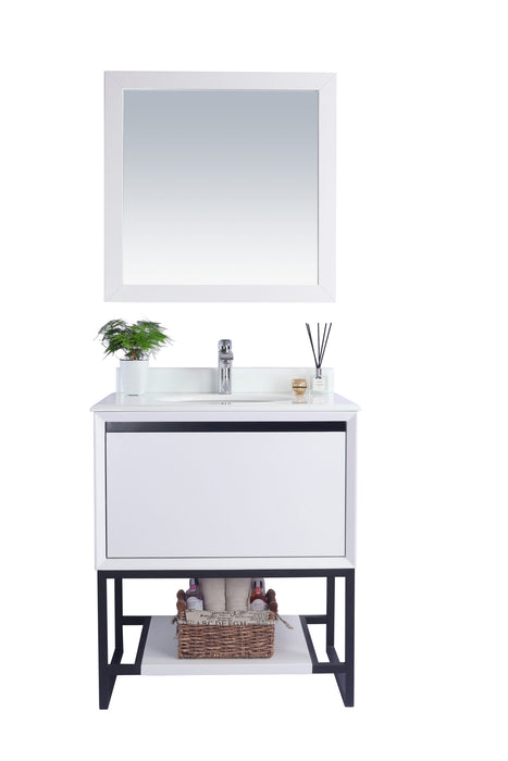Alto 30 - White Cabinet with Countertop