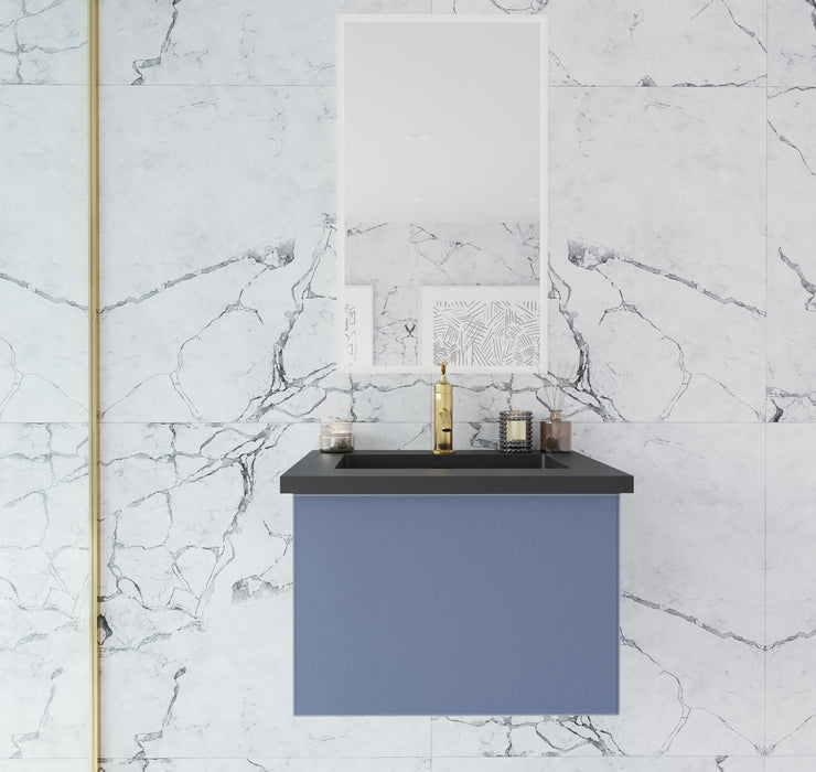 Vitri 24 - Nautical Blue Cabinet with VIVA Stone Solid Surface Countertop