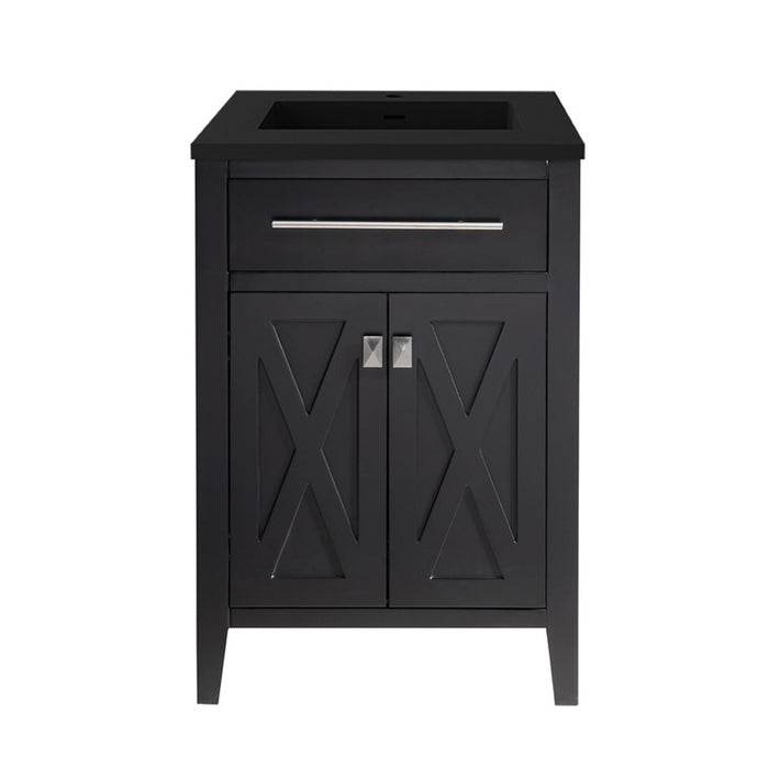 Wimbledon - 24 -  Cabinet with Matte Black VIVA Stone Solid Surface Countertop