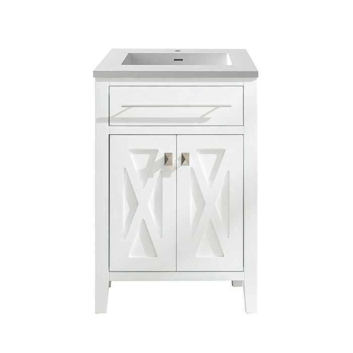 Wimbledon - 24 -  Cabinet with Matte White VIVA Stone Solid Surface Countertop