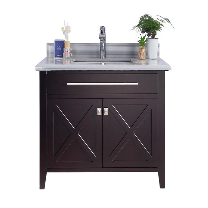 Wimbledon - 36 -  Cabinet with White Stripes Countertop