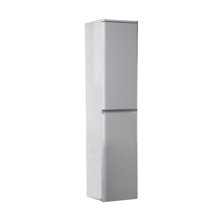 Eviva Glazzy Glossy White 16 inch wall mount side cabinet.