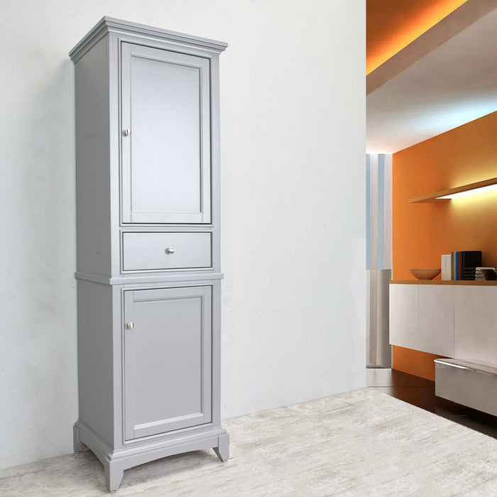 Eviva Elite Stamford 24" Solid Wood Side/Linen Bathroom Cabinet
