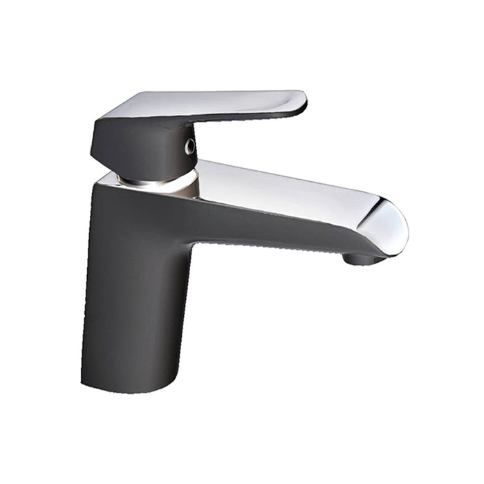 Eviva Sima Single Handle Bathroom Sink Faucet in Matte Black Chrome