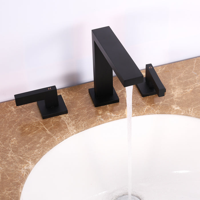 Eviva Sleek 2 Handles (3 Holes) Bathroom Sink Faucet