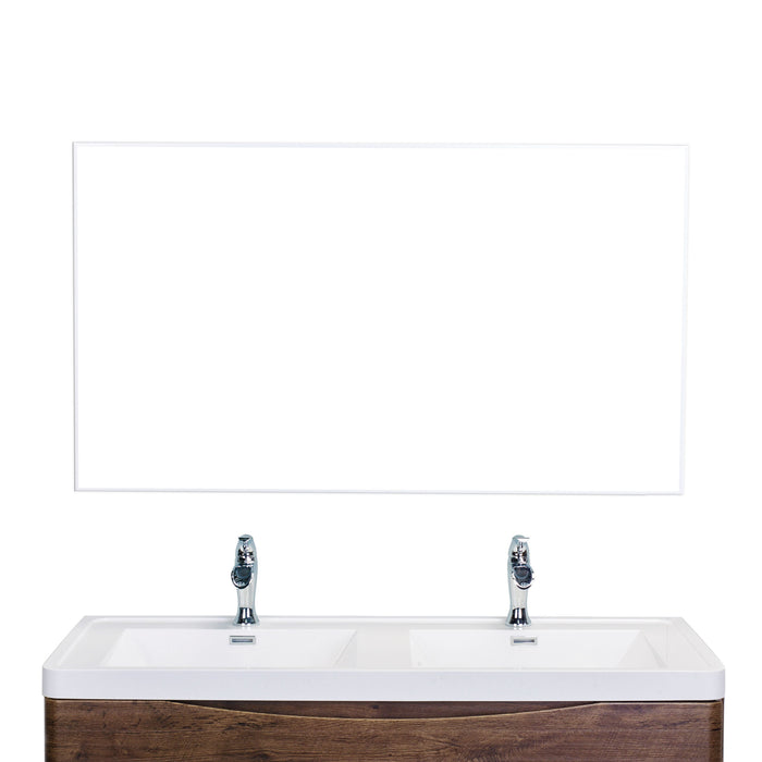 Eviva Sax 60" Metal Frame Bathroom Wall Mirror