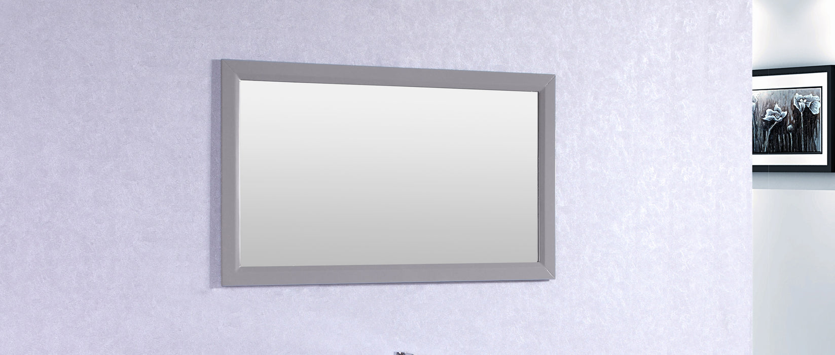 Eviva Aberdeen 48" Framed Bathroom Wall Mirror