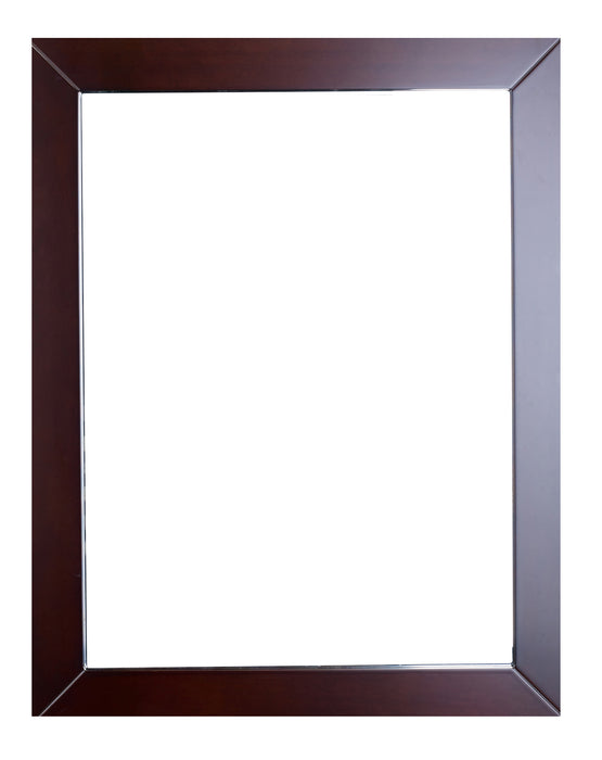 Eviva New York Bathroom Vanity Mirror Full Frame Teak Wall Mount