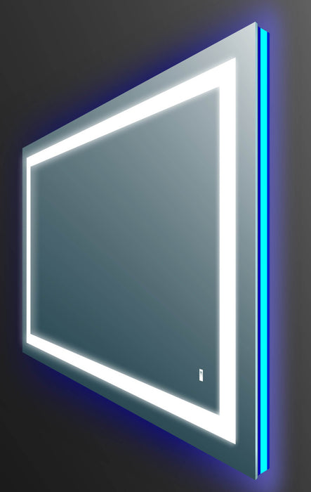 Eviva EVMR52 - LED Deco Piece Wall Mounted Lighted Bathroom Vanity, Backlit LED Mirror with Frame Lights