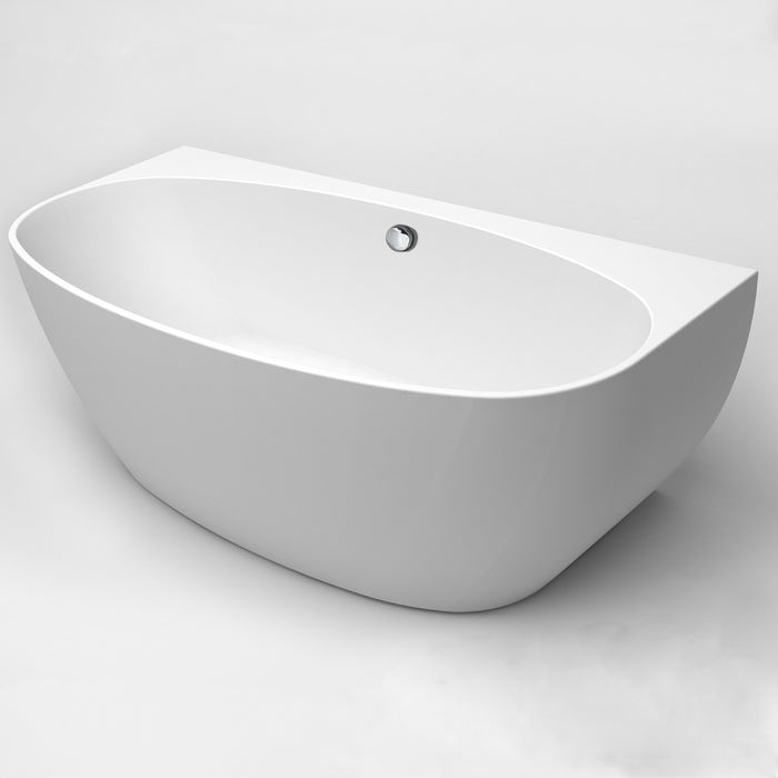 Eviva Jasmine 60" Freestanding White Acrylic Bathtub