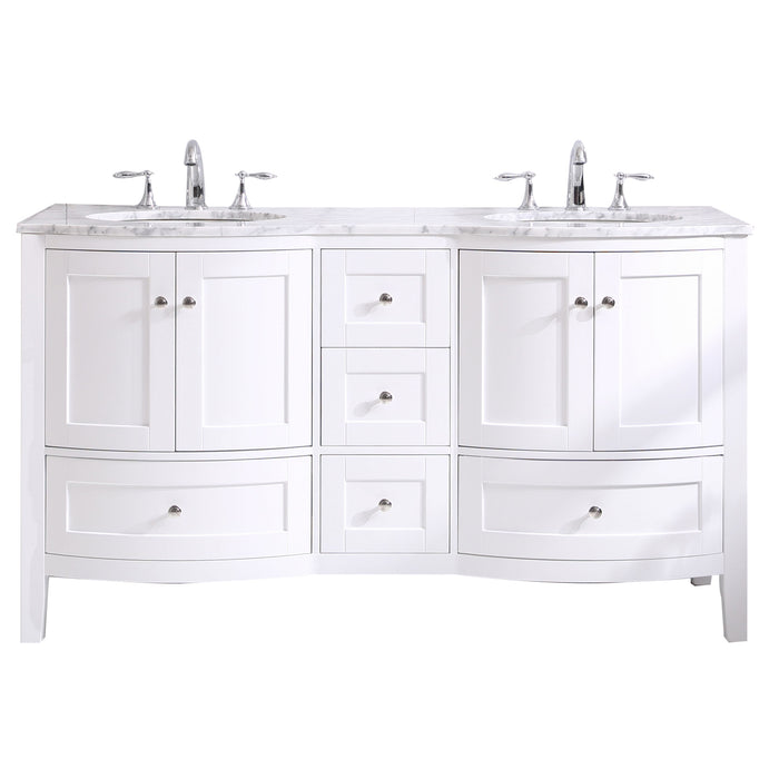 Eviva Stanton 60 Freestanding Double Sinks Bathroom Vanity