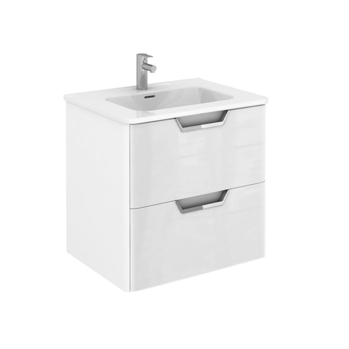 Eviva Hayat 24" Modern Wallmount Bathroom Vanity with White Integrated Porcelain Sink