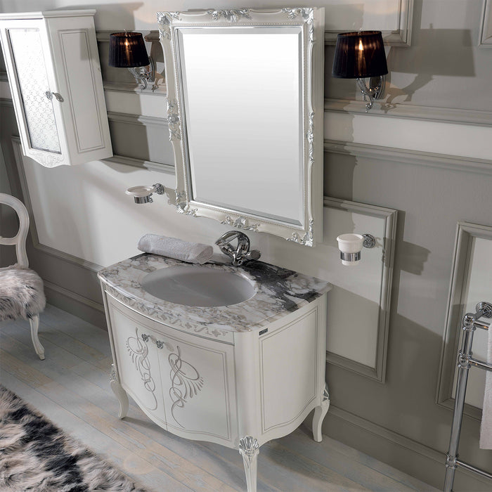 Eviva Heritage 42" Silver Bathroom Vanity Set
