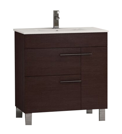 Eviva Cup 31.5" Modern Bathroom Vanity with White Integrated Porcelain Sink
