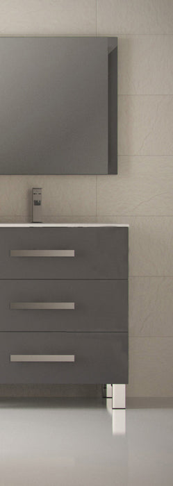 Eviva Libra 31.5" Modern Bathroom Vanity  Wall Mount with White Integrated Porcelain Sink