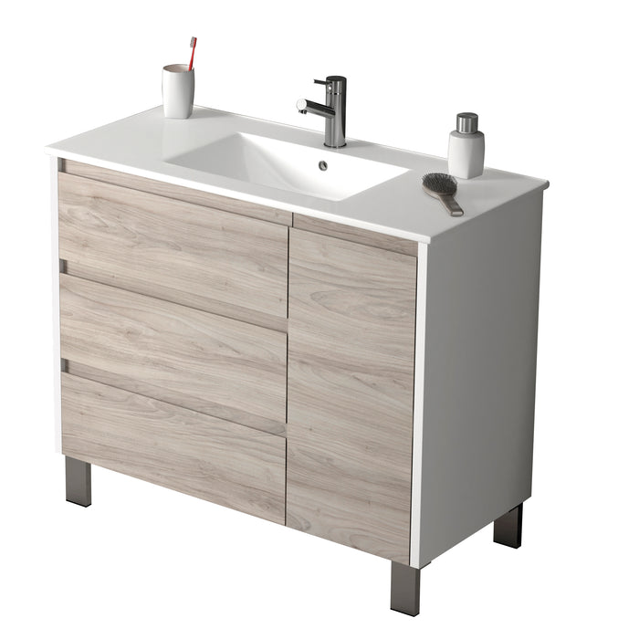 Eviva Bella 39” Vanity with Porcelain sink