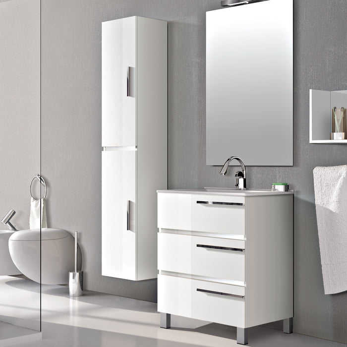 Eviva Olivia 32" Free standing Bathroom Vanity with White Porcelain Sink