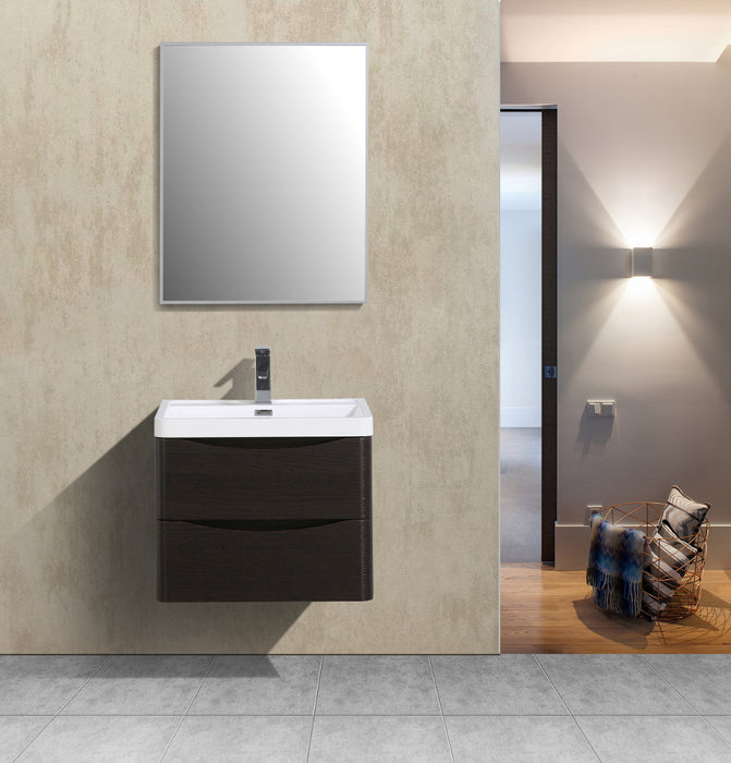 Eviva Smile 24" Modern Bathroom Vanity Set with Integrated White Acrylic Sink