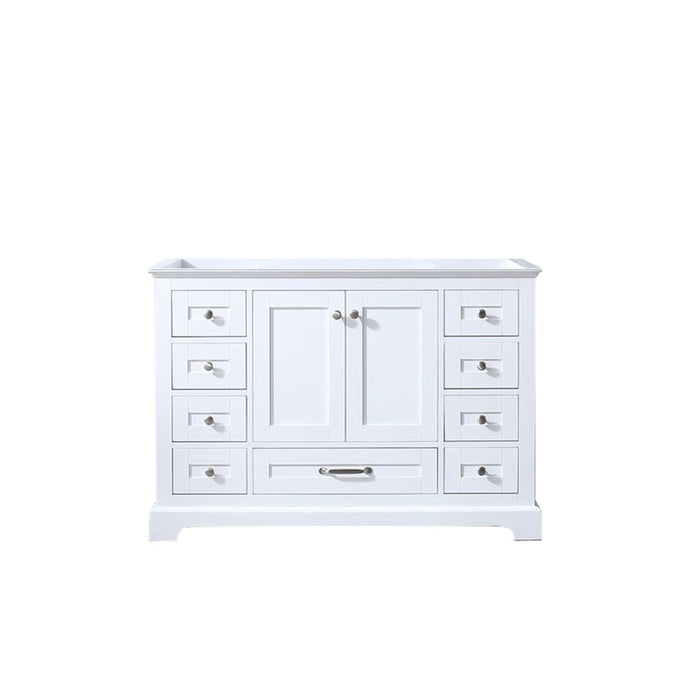 Lexora Dukes 48" White Vanity Cabinet Only