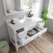 Caroline Estate 48" Single Sink Dazzle White Quartz Top Vanity with Mirror - Vanity Grace Store - Virtuusa