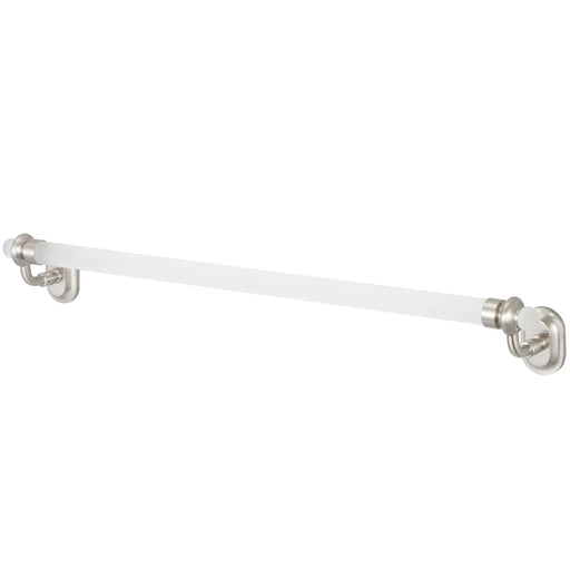 Accessory - Elegant Glass Series 24 Inch Towel Bars In Brushed Nickel Finish