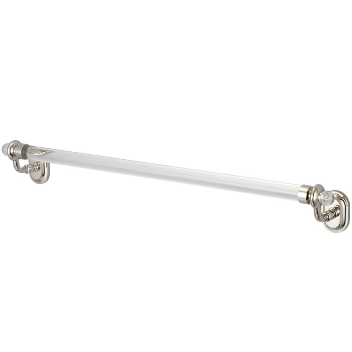 Accessory - Elegant Glass Series 24 Inch Towel Bars In Polished Nickel Finish