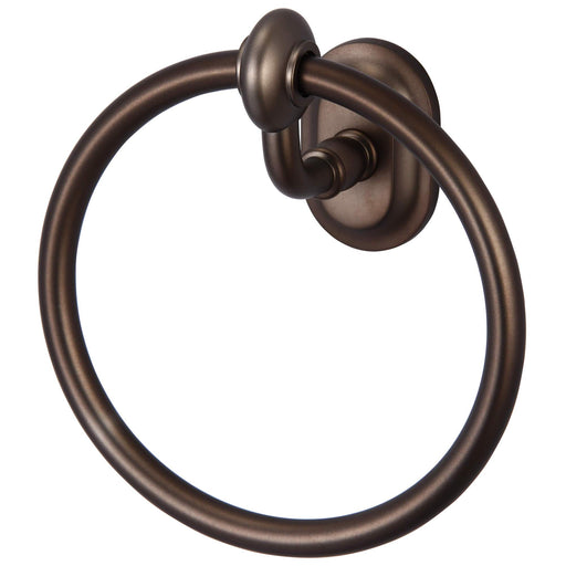 Accessory - Elegant Matching Glass Series Towel Ring In Oil-rubbed Bronze Finish
