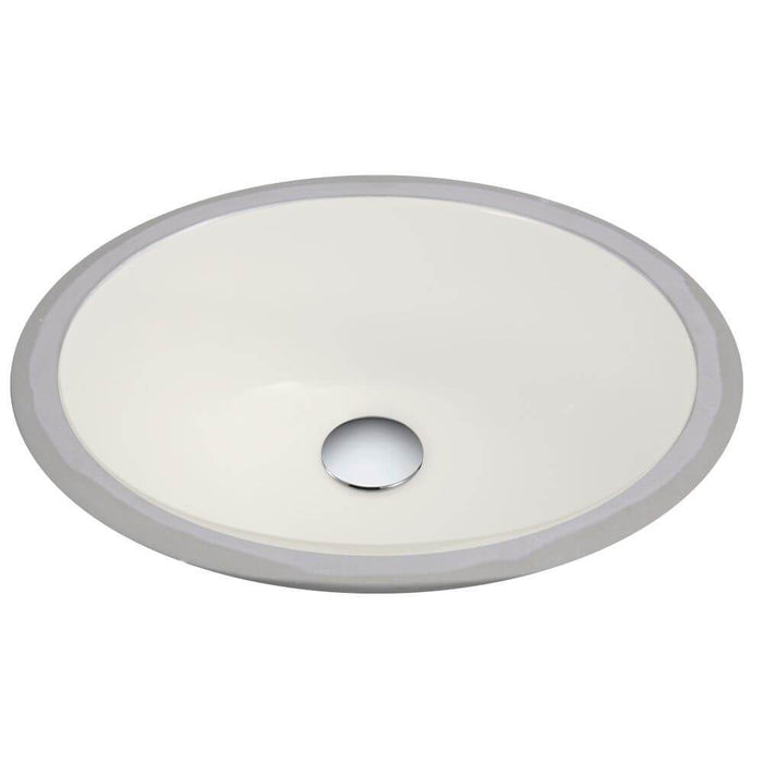 Bathroom Sink - Nantucket Sinks 13" X 10" Undermount Ceramic Sink In Bisque UM-13x10-B