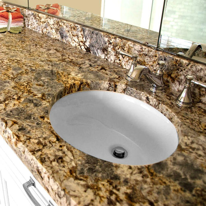 Bathroom Sink - Nantucket Sinks 13" X 10" Undermount Ceramic Sink In White UM-13x10-W