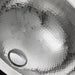 Bathroom Sink - Nantucket Sinks 16.875" Hand Hammered Stainless Steel Round Undermount Bathroom Sink W/ Overflow