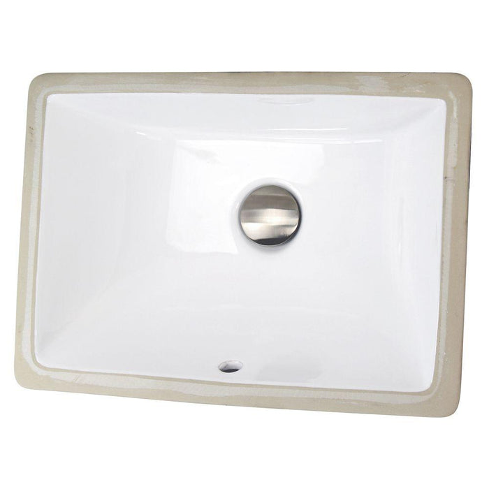 Bathroom Sink - Nantucket Sinks 16 Inch X 11 Inch Undermount Ceramic Sink In White UM-16x11-W