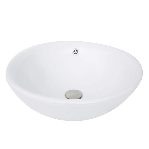 Bathroom Sink - Nantucket Sinks 17" Round White Vessel Sink With Overflow NSV218