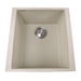Bathroom Sink - Nantucket Sinks 17" Single Bowl Undermount Granite Composite Bar-Prep Sink Sand