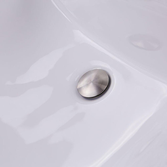 Bathroom Sink - Nantucket Sinks 18" X 13" Undermount Ceramic Sink In White UM-18x13-W